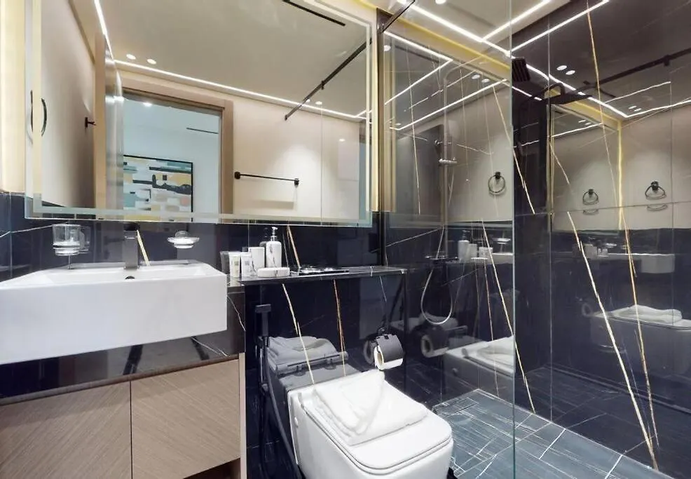 Luxury 3Br Designer Retreat With Parking At Binghatti Creek Dubaj Zjednoczone Emiraty Arabskie